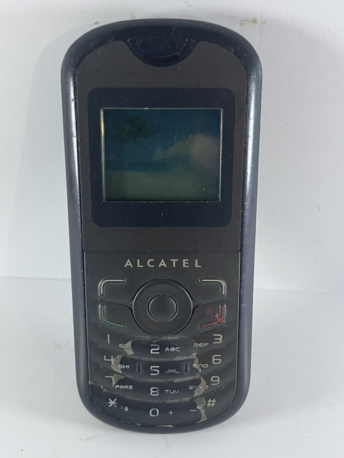 Alcatel Cell Phone Black Vintage Classic 2G Mobile Phone Untested- Parts