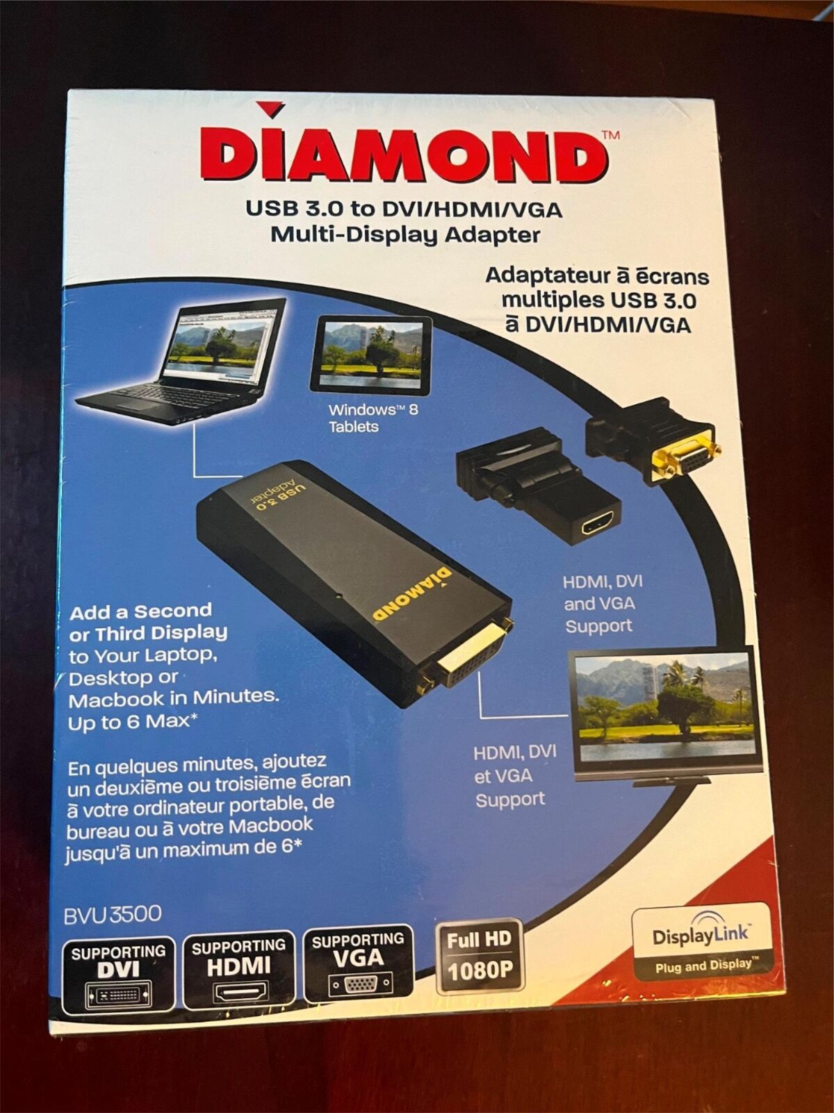 Diamond Multimedia DIAMOND BVU3500 DL-3500 Graphic Adapter - USB 3.0 - 2560 x 16