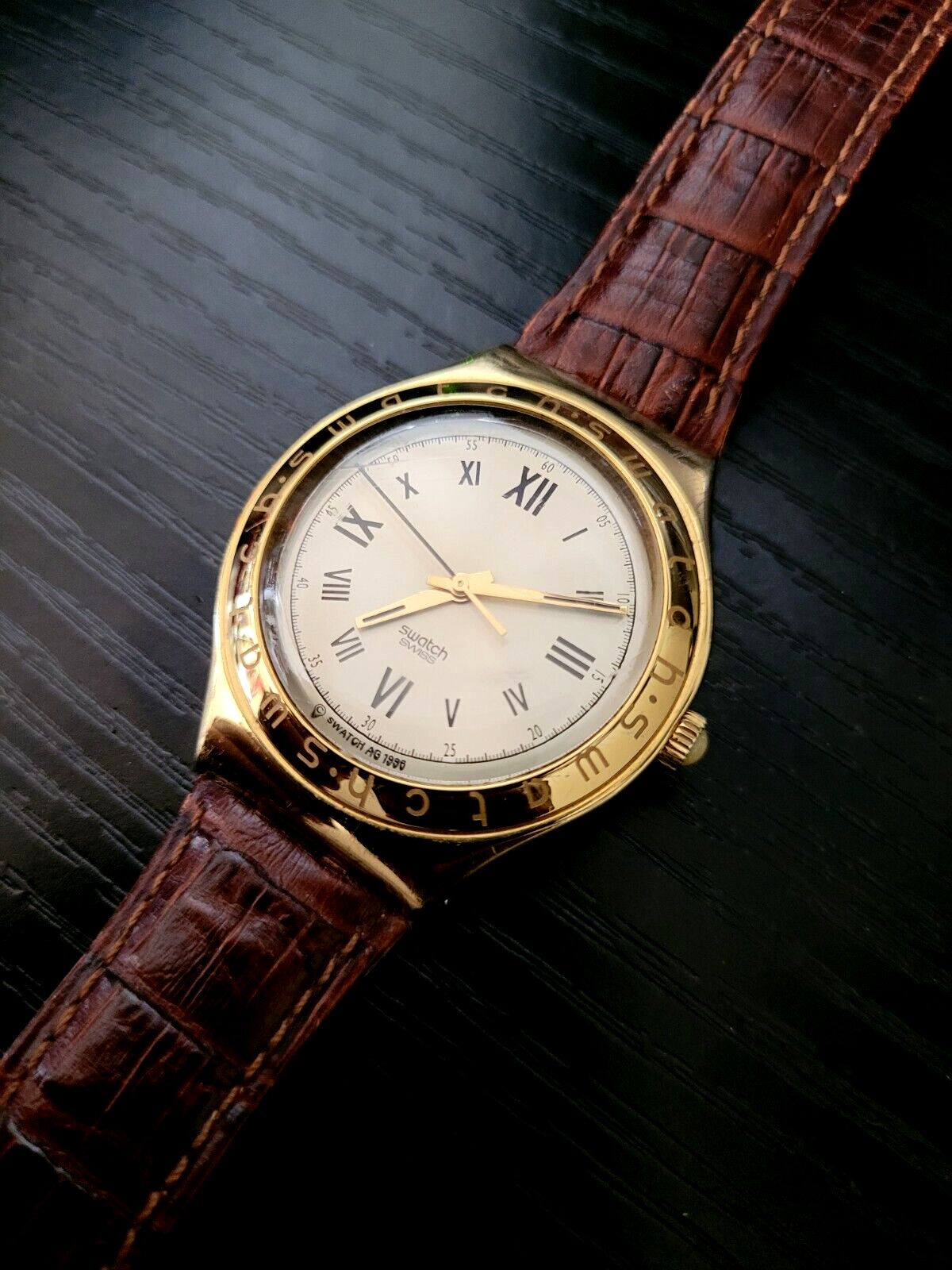 🔥RARE Vintage Swatch Irony AG 1996 Men\'s Swiss Made Quartz Watch
