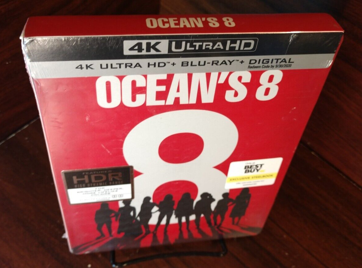 Ocean\'s 8 Steelbook (4K UHD+Blu-ray) Brand NEW (Sealed)-Free Box Shipping