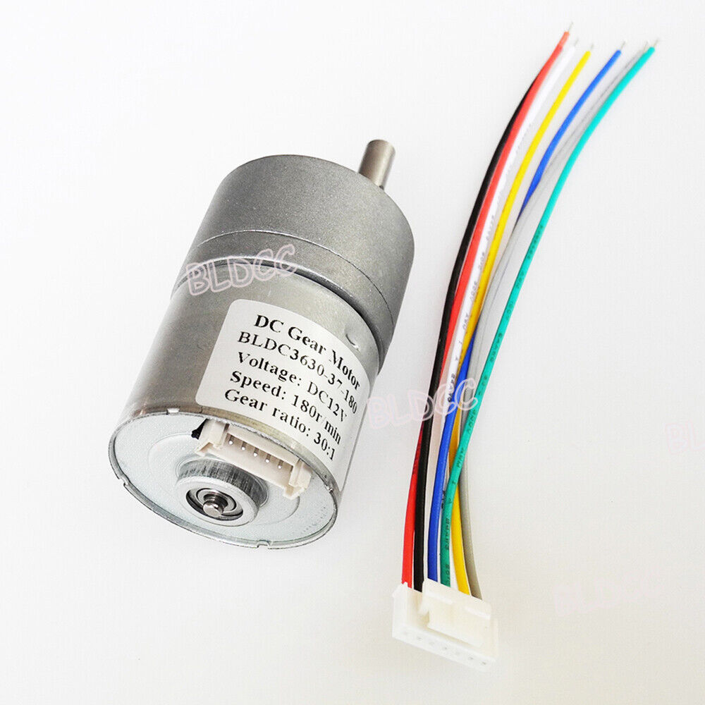 Brushless DC Gear Motor DC 12V BLDC Gear Motor PWM CW/CCW Dual Channel Pulse