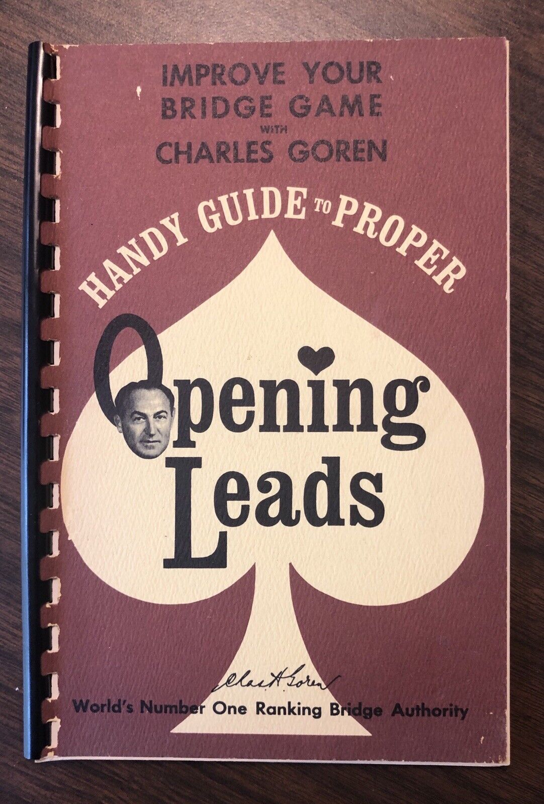 Vintage Charles Goren Handy Guide to Proper Opening Leads Bridge Pamphlet