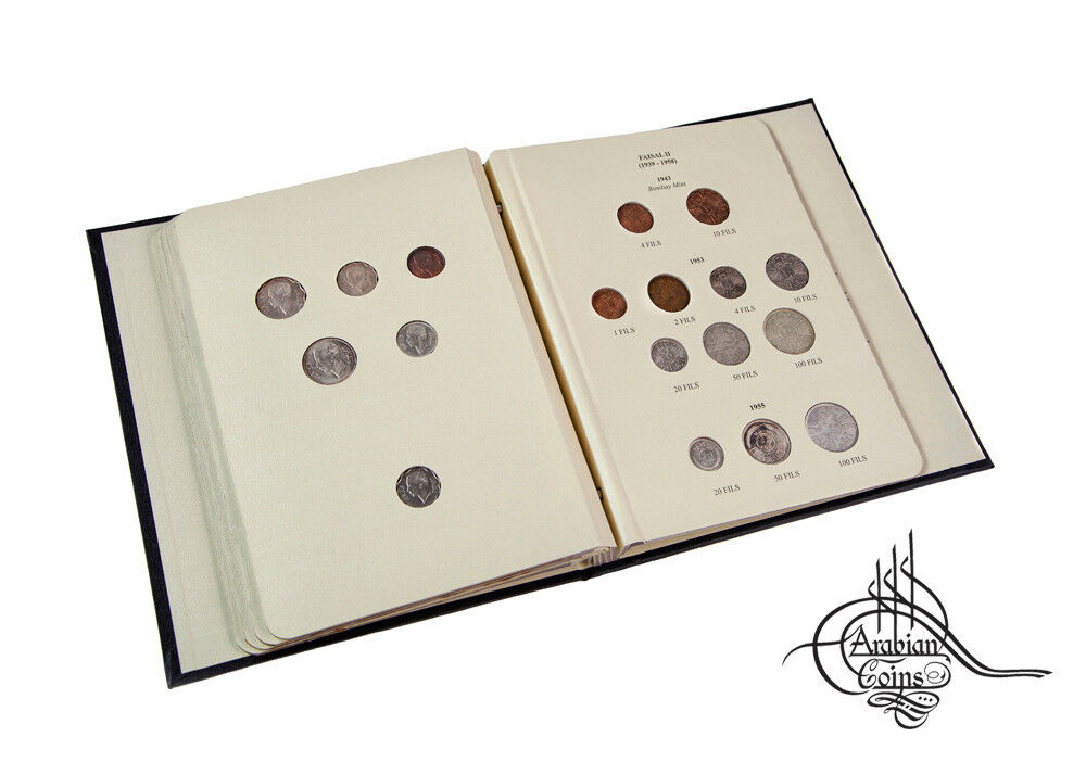 Iraq 1931-1955 Coin Album inc. 1932 1933 1936 1937 1938 1939 1943 1953 Kingdom