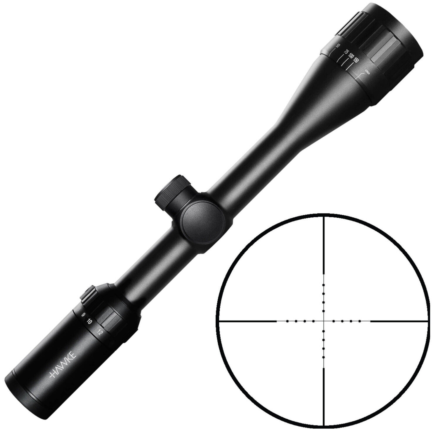 Hawke Sport Optics Vantage 4-12x40 AO Mil Dot Riflescope