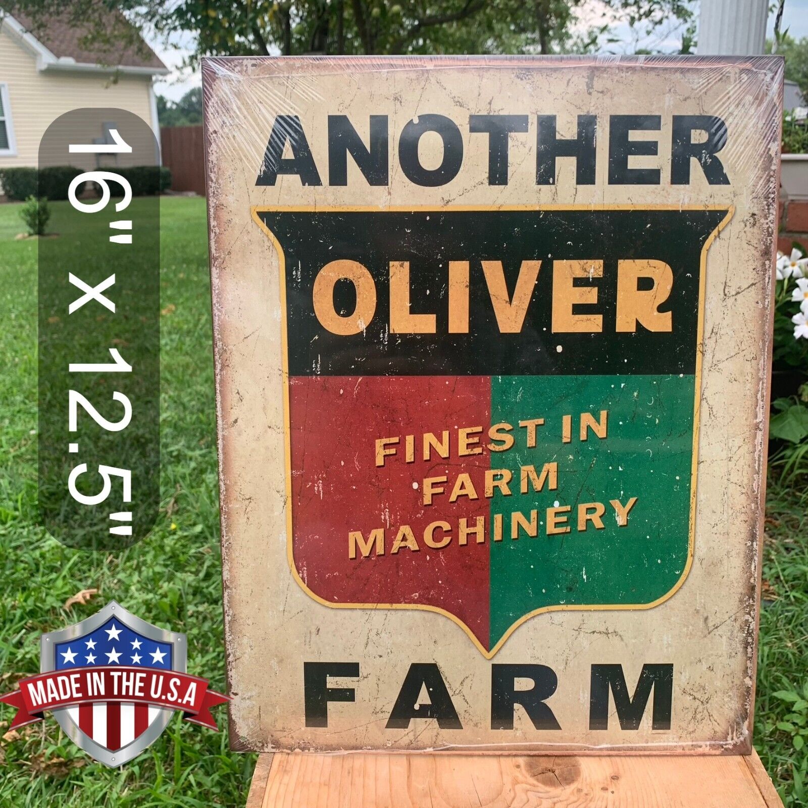 Another Oliver Finest Farm Machinery Tractor Tin Metal Sign Wall Garage Classic 