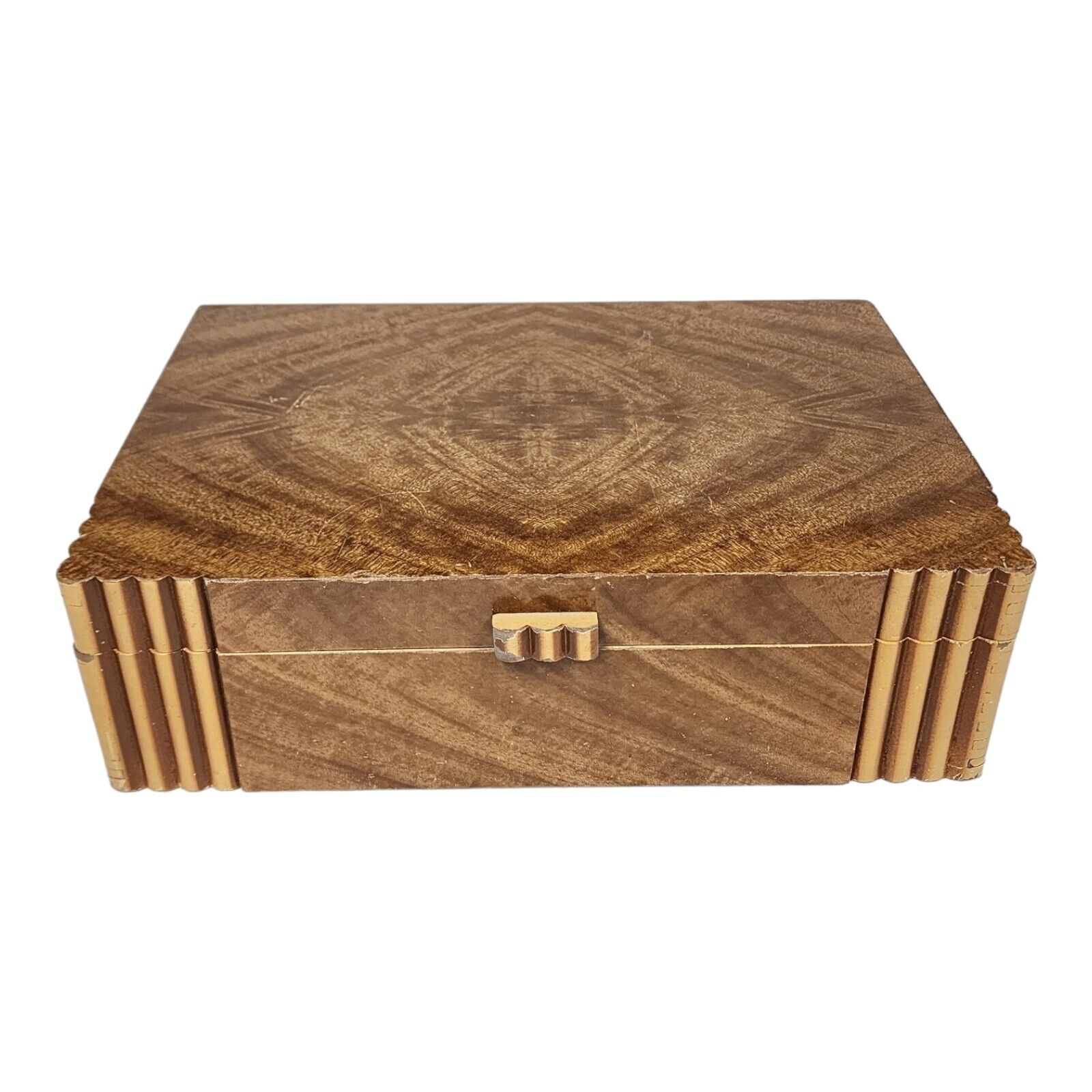 1920s Pilliod Wood Keepsake Jewelry Trinket Box Roaring 20s Memorabilia 12\