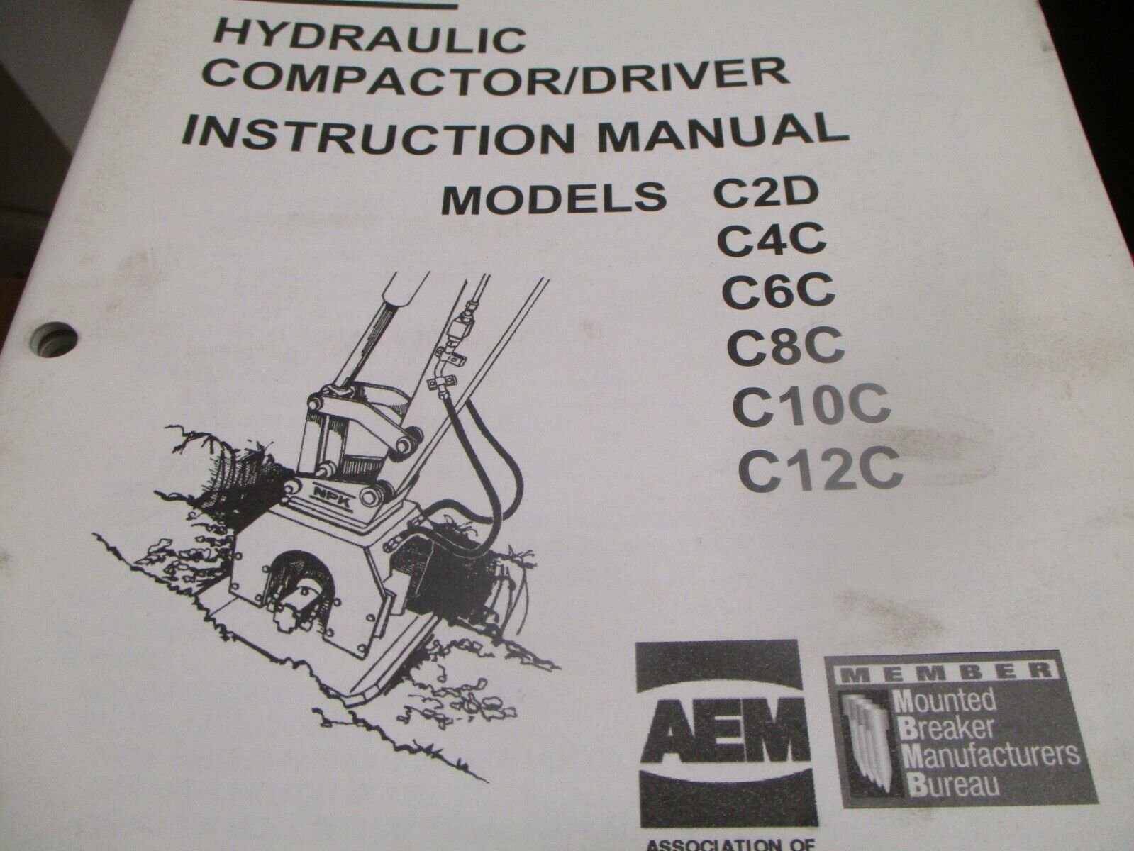 NPK C2D C4C C6C C8C C10C C12C Compactor Driver Instruction Manual