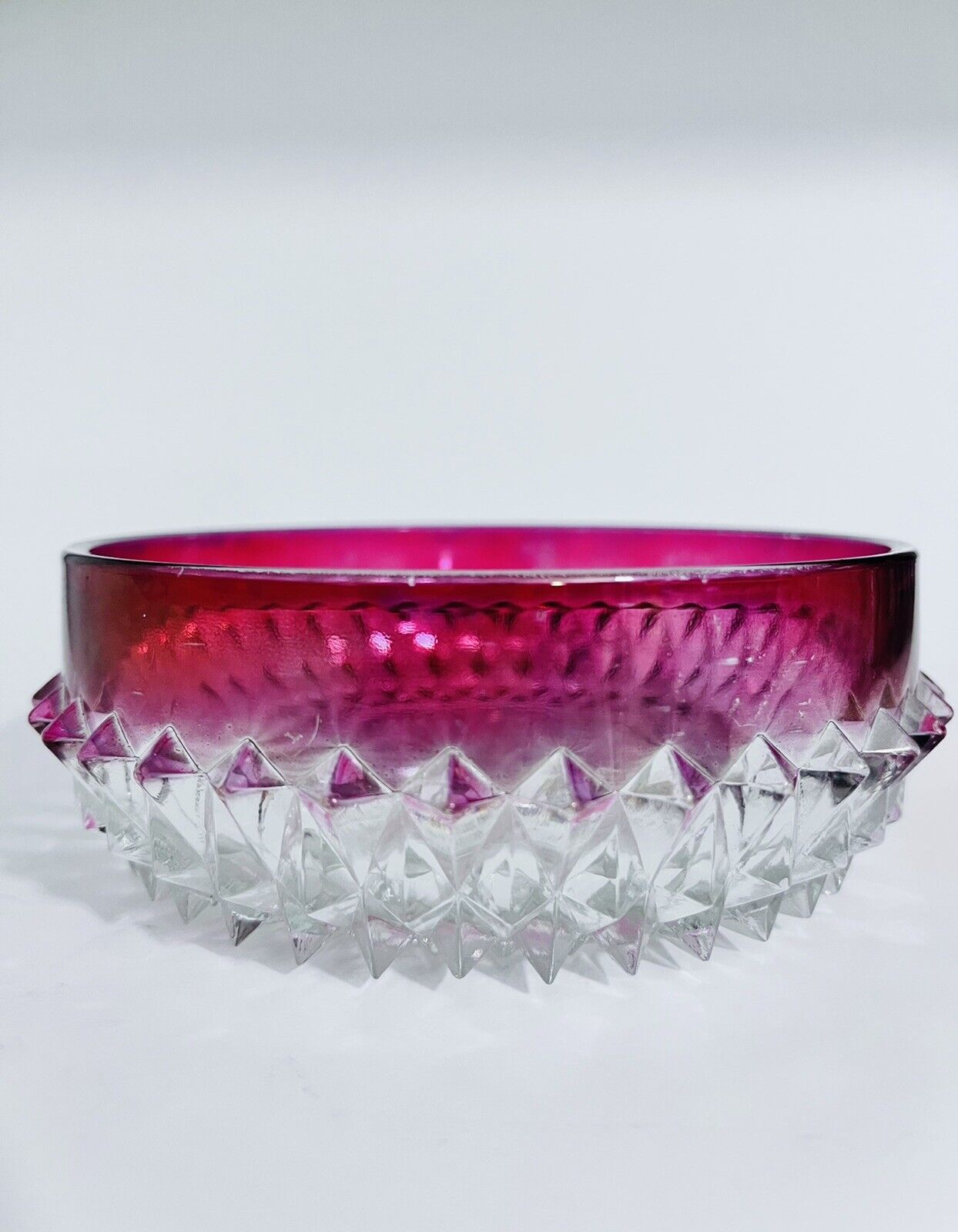 Vintage Depression Glass Ruby Red Bowl