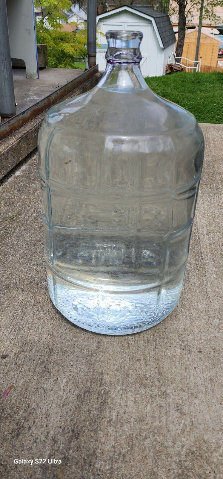 Vintage Italian Glass Jug Carboy 6 Gallon/23 Liters made in Italy 