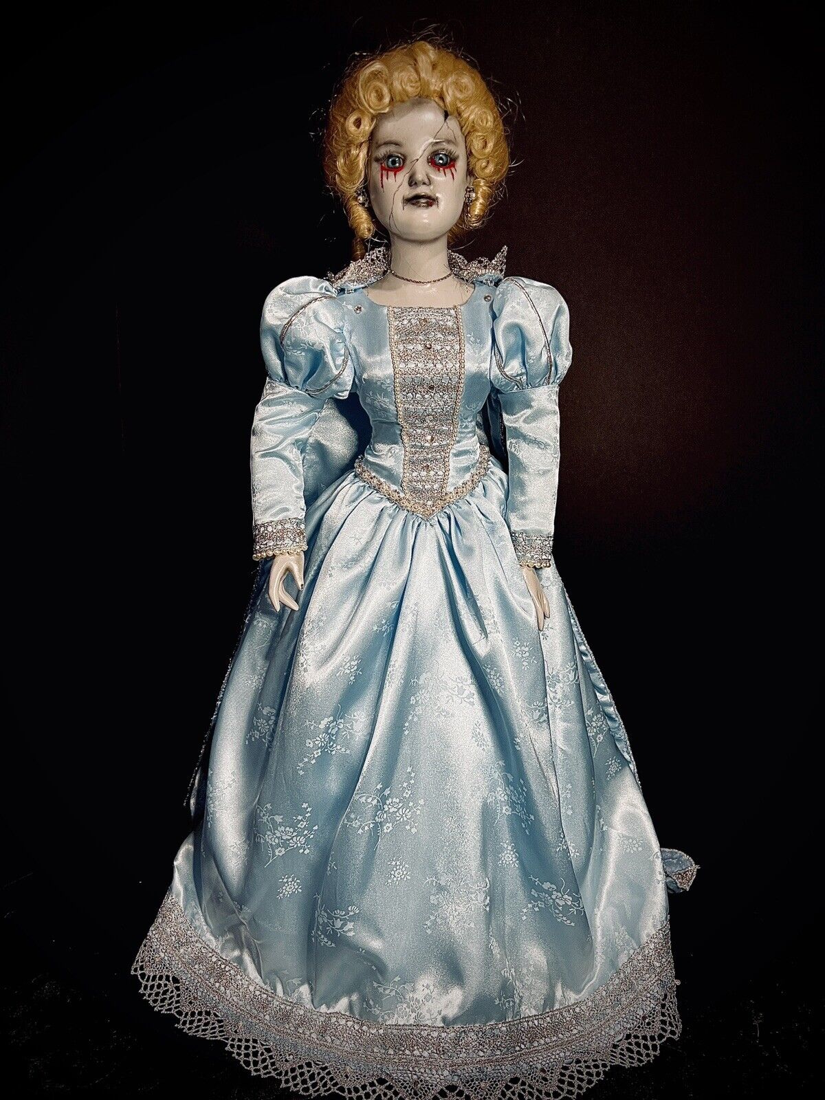 ooak gothic creepy horror dolls. SINDER-ELLA