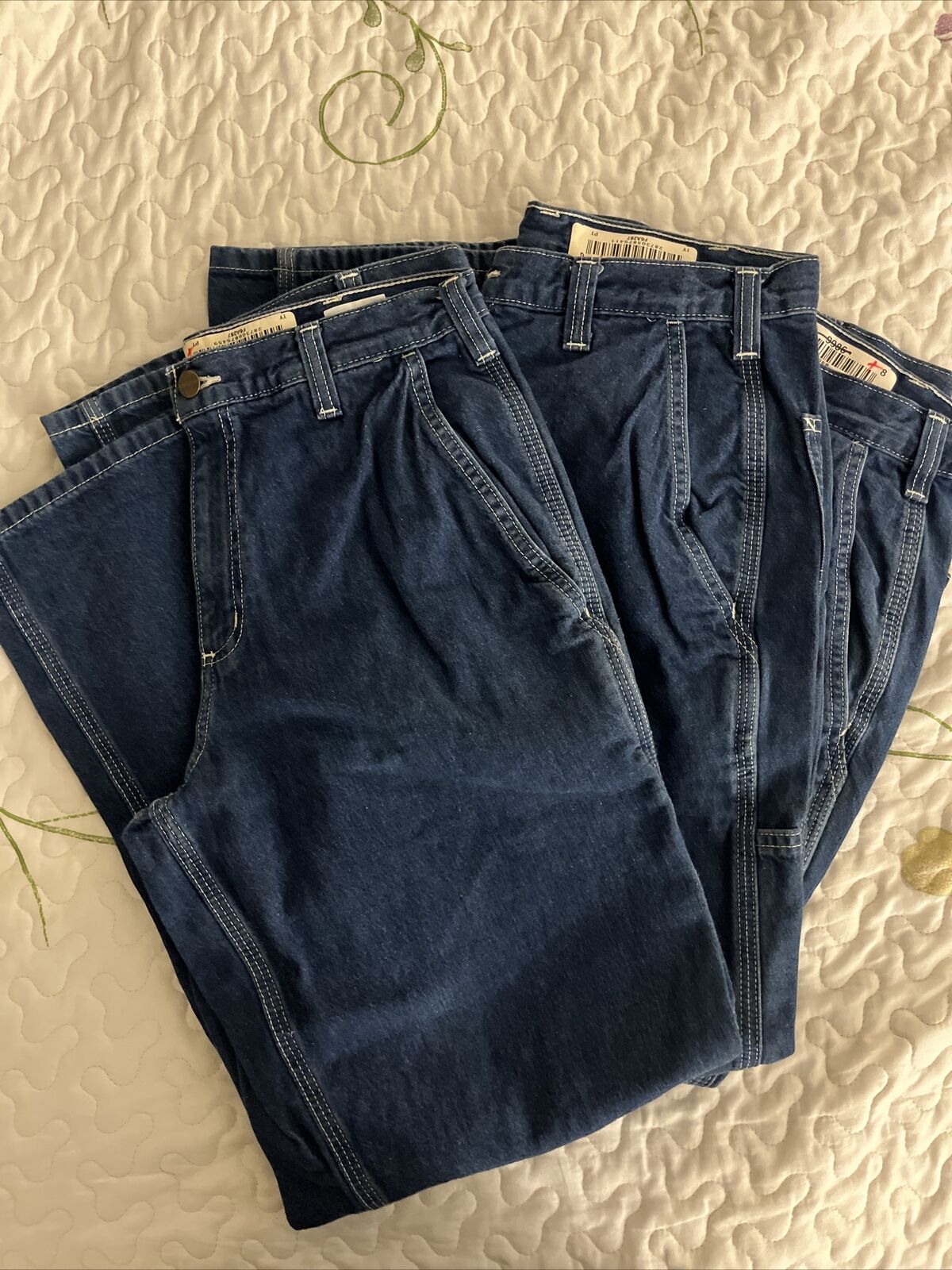 CARHARTT MENS 30 x 30 - 382-83 Unlined Denim Dungaree Fit Work Jeans Pants