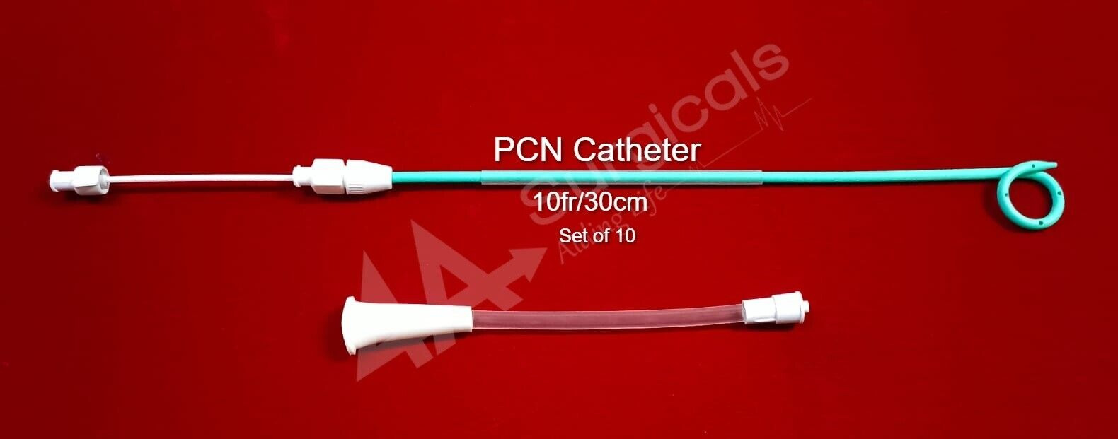 4A PIGTAIL PCN 10Fr 30Cm (set of 10)  Sterilised Premium.