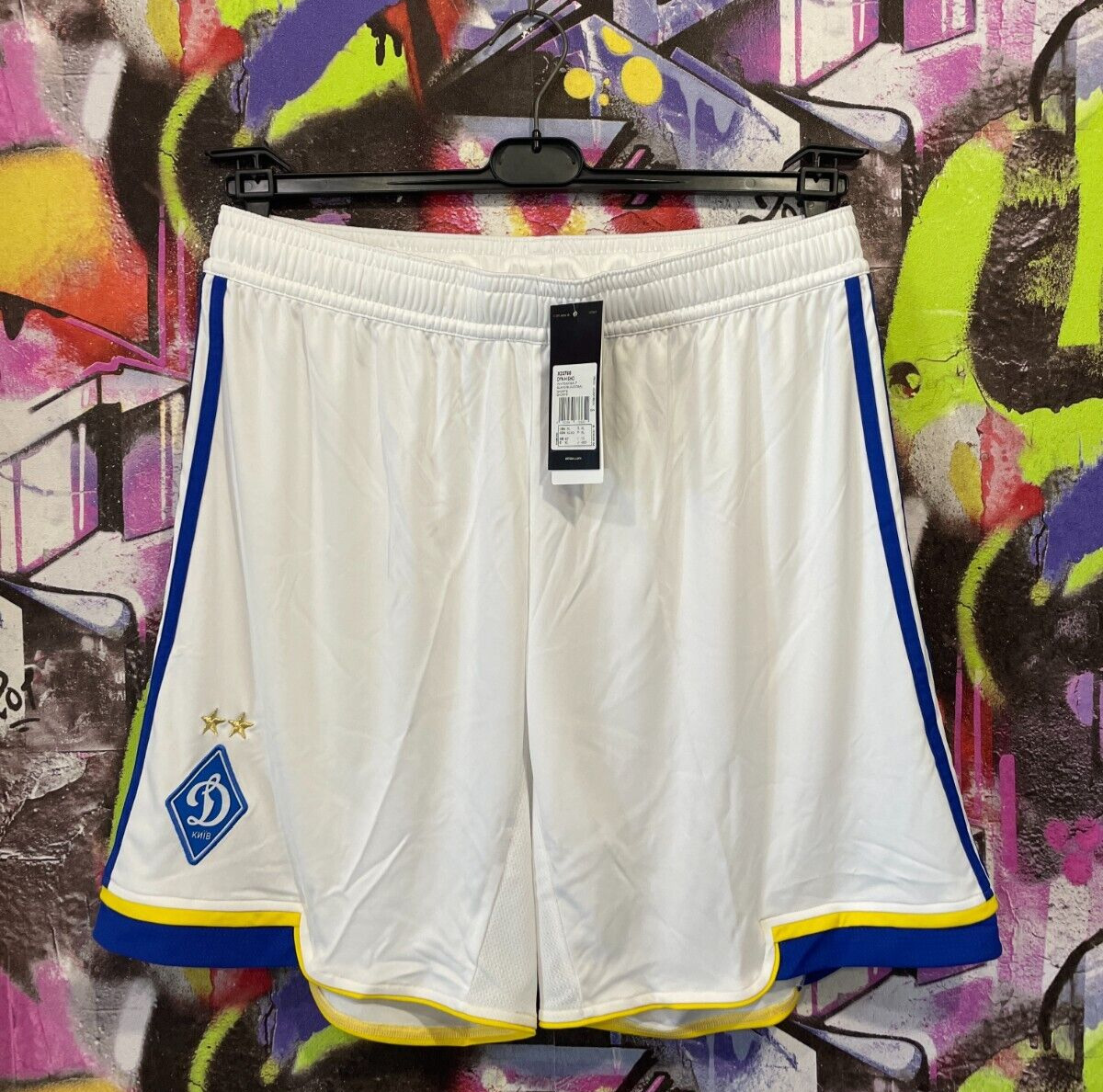 Dynamo Kyiv FC 2013 2014 Home Динамо Киев Football Soccer Shorts Adidas Mens XL