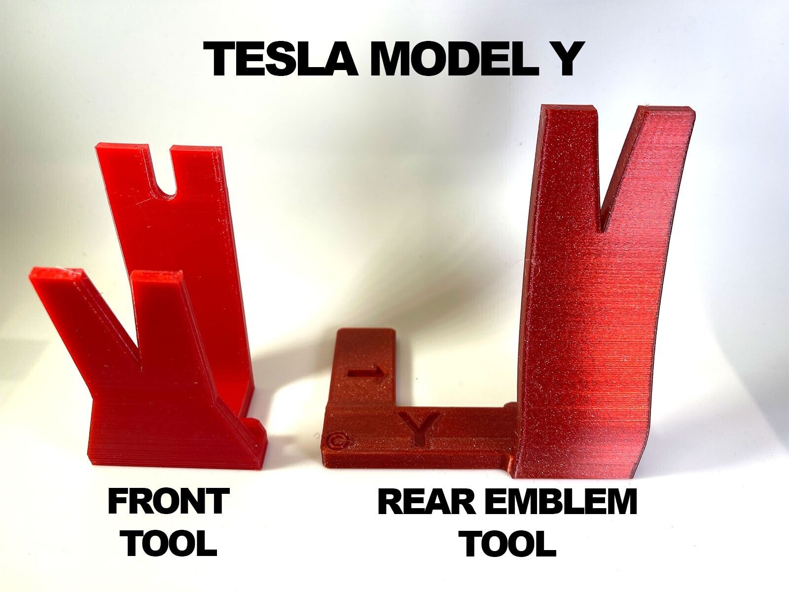 2020-2023.5 HW3 Tesla Model Y FRONT & REAR Emblem Badge Alignment Tool Template