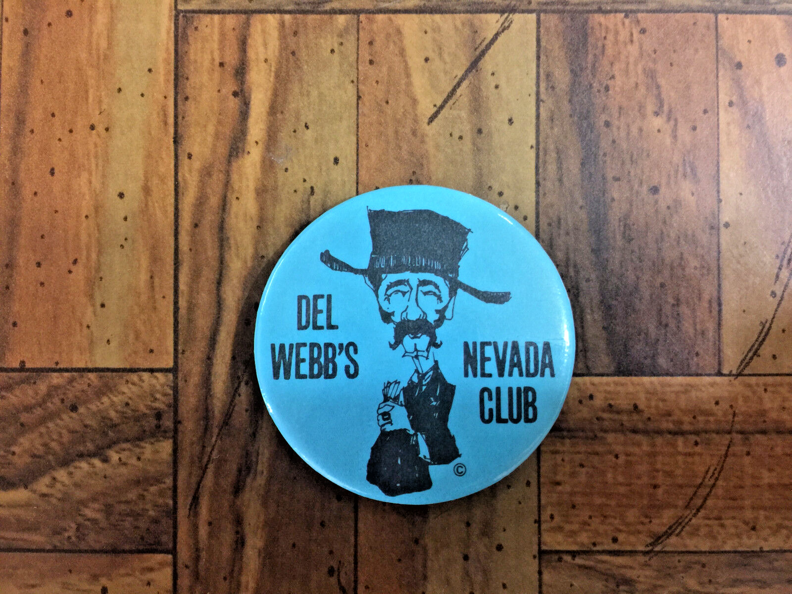 RARE Vintage pre-1988 DEL WEBB\'S NEVADA CLUB Pinback Button Great Condition