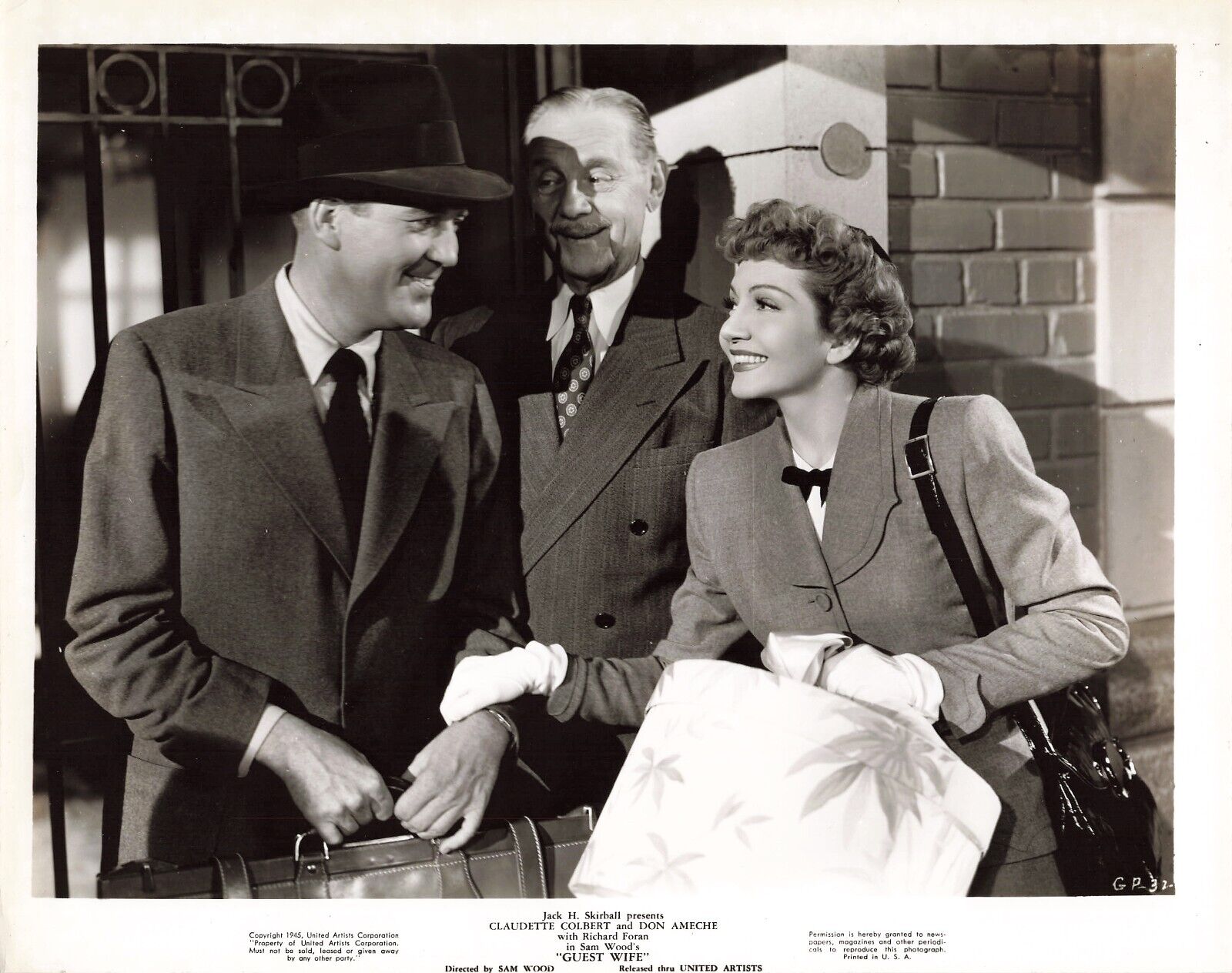 Guest Wife 1945 Movie Photo Claudette Colbert Dick Foran 8x10   *P133a
