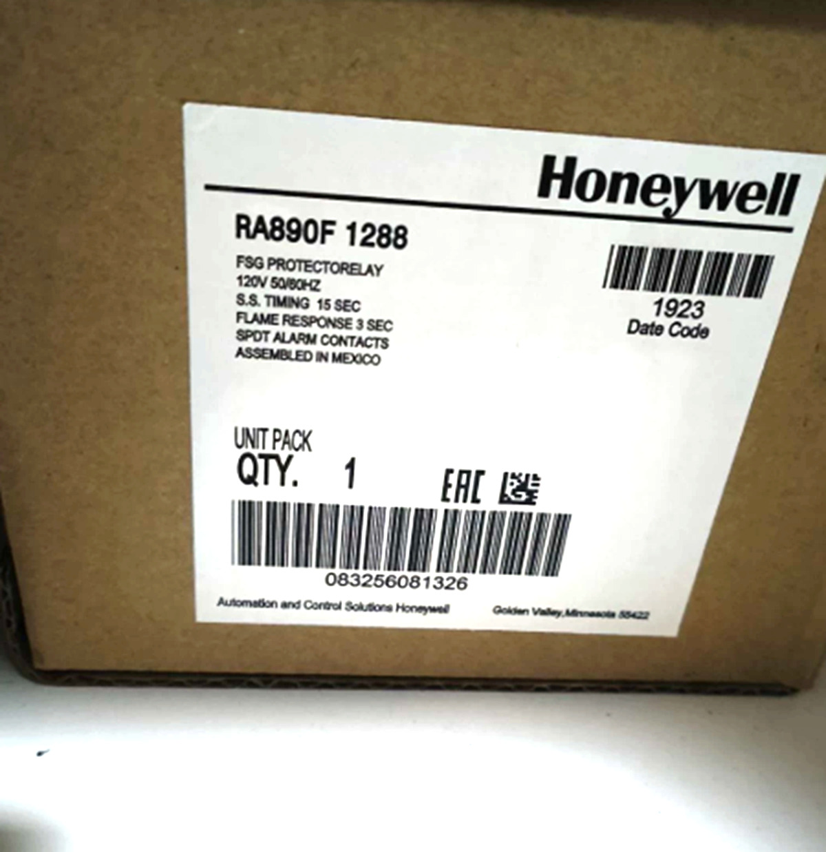 New Honeywell RA890F1288 RA890F 1288 Protectorelay Primary Control Fast Ship
