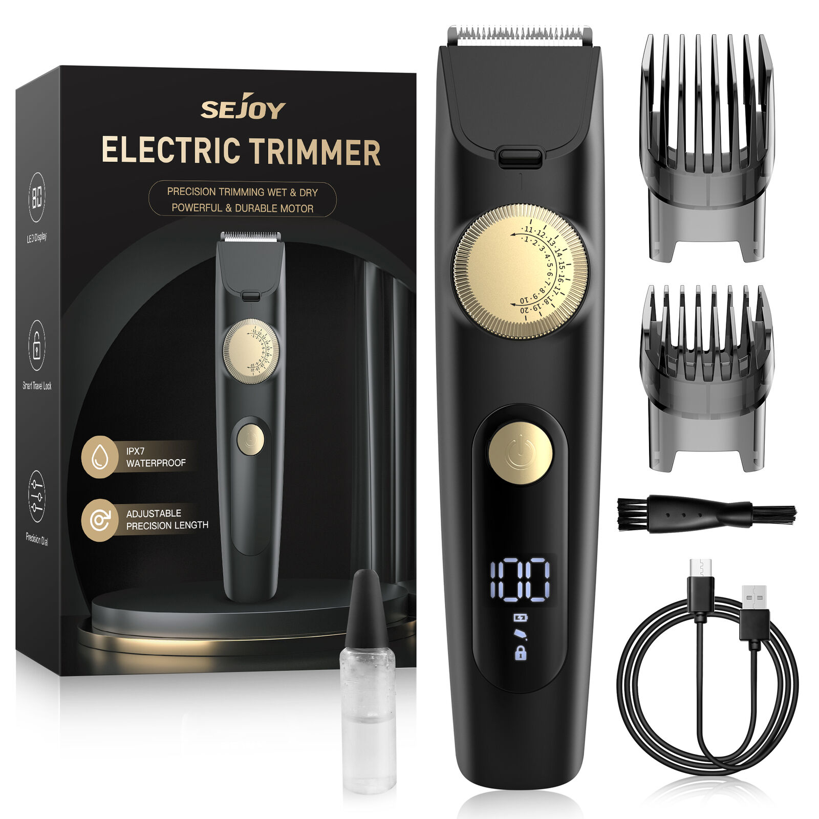 SEJOY Professional Hair Clippers Shaver Trimmers Machine Cordless Beard Electric