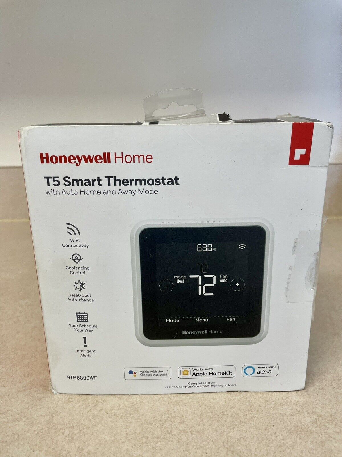 Honeywell Home T5 Smart Thermostat with Auto Home and Away Mode