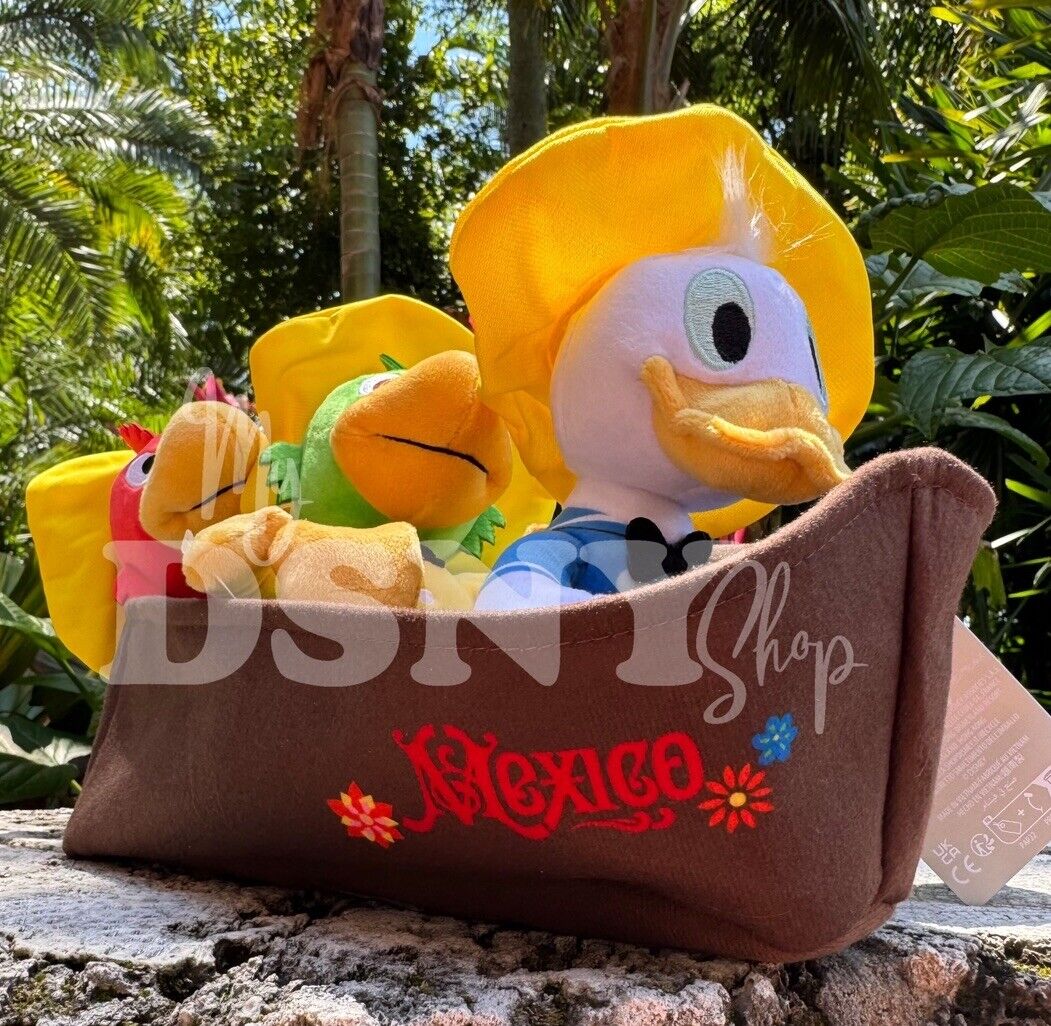 2024 Disney Parks Epcot Mexico Three Caballeros Donald Grand Fiesta Ride Plush