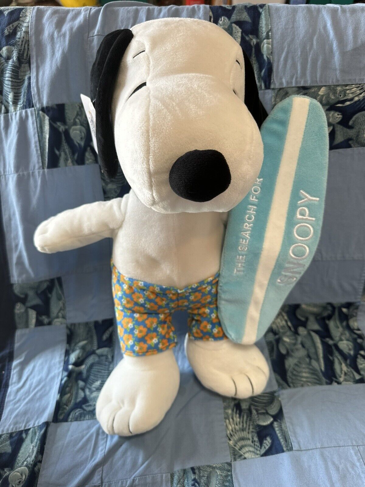 Rare 16” Snoopy Surfer Plush, Limited Release Peanuts Experience Hawaii