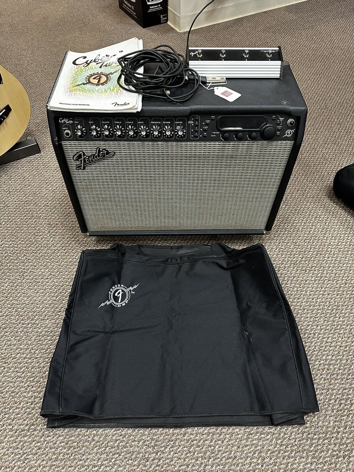 2002 Fender Cyber-Twin Guitar Amp w/ Motorized Knobs & Extras