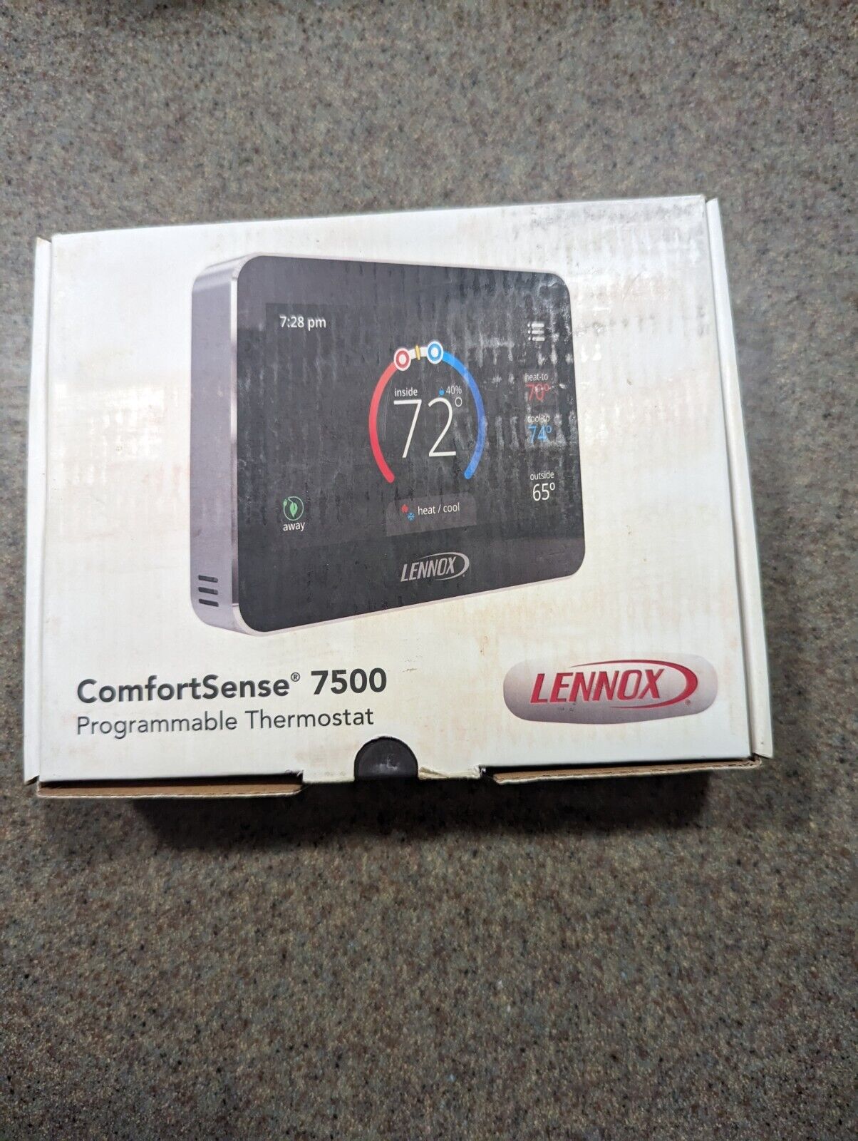 New Lennox ComfortSense 7500   7 Day Prog. Thermostat CS7500 13H14 4 Heat 2 Cool