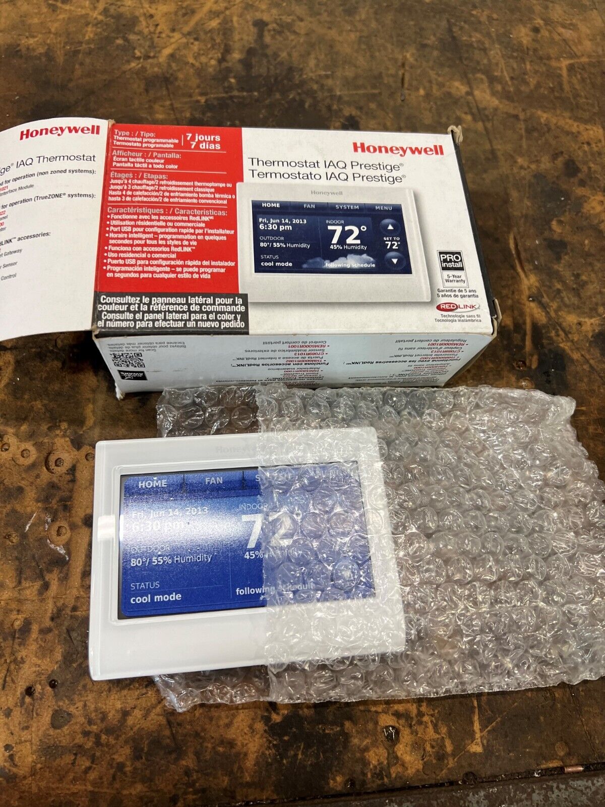 Honeywell Prestige YTHX9421R5101WW IAQ Kit With Thermostat, EIM & Outdoor Sensor