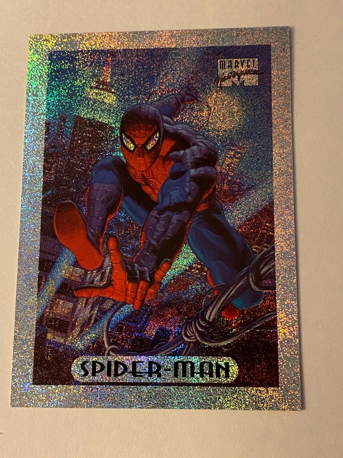 1994 Fleer Marvel Masterpieces Limited ED Spiderman Silver #8 HOLOFOIL  HOLO