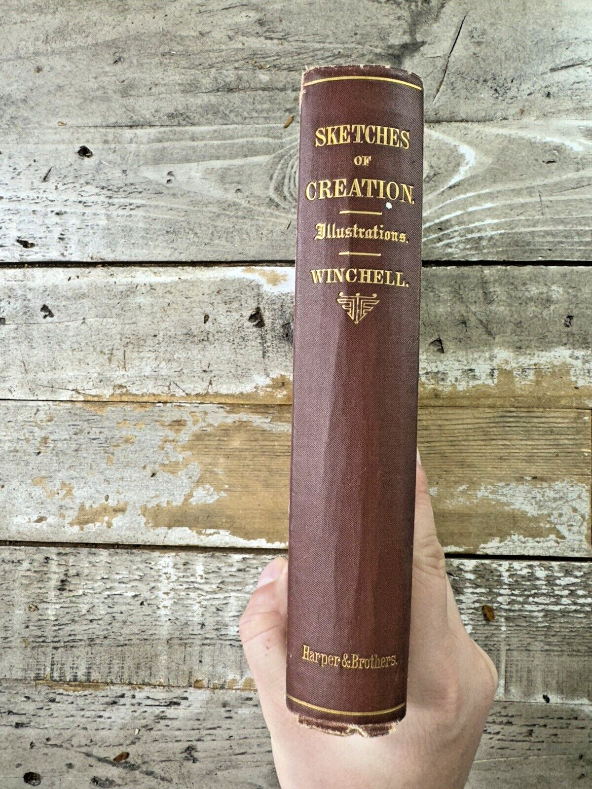 1876 Antique Science Book \