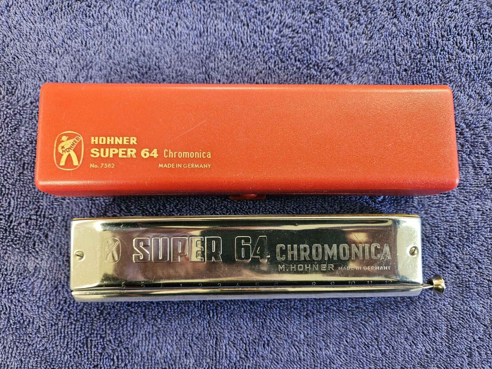 Hohner Super 64 four octave chromatic harmonica #2 ex Bud Boblink Key of C