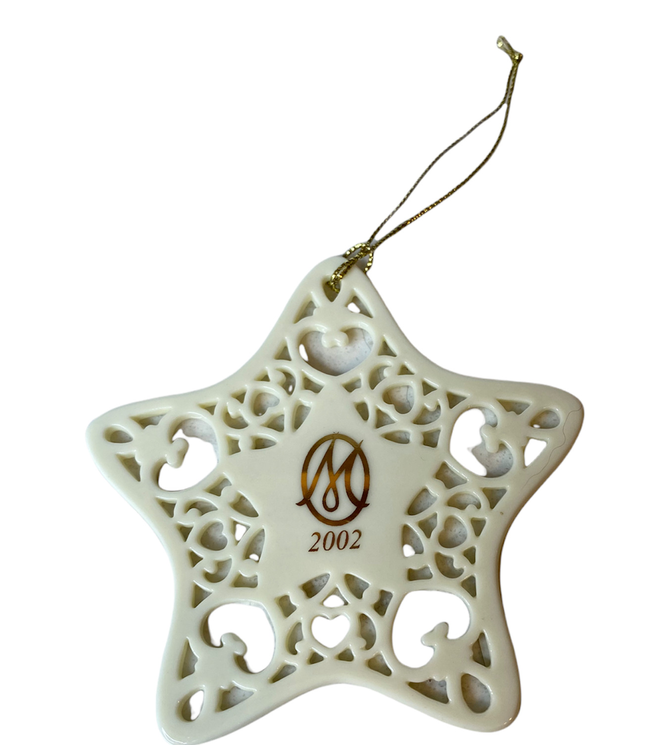 2002 year Marian, LLC Marie Osmond porcelain ornament star in box