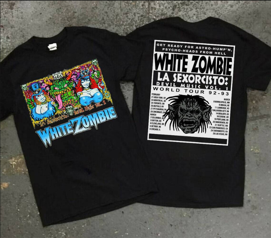 White Zombie La Sexorcisto Devil Music Vol World Tour '92-93 T-Shirt
