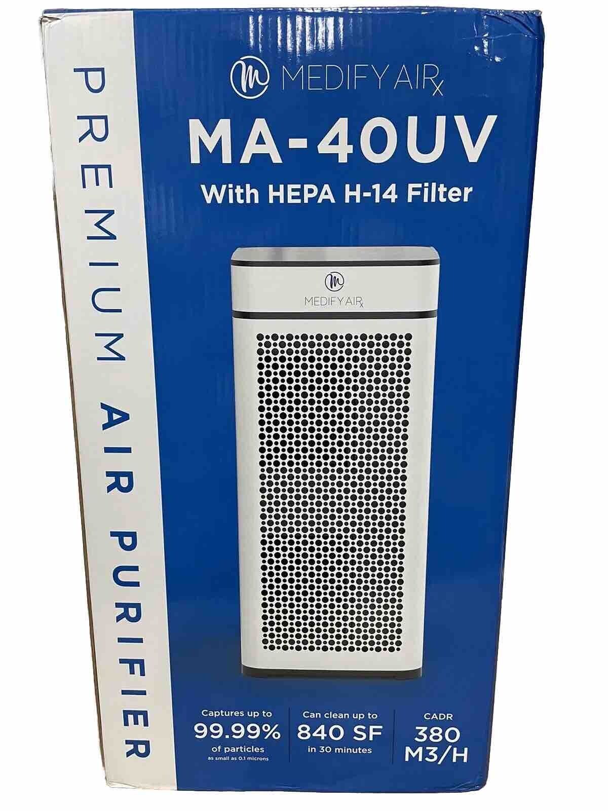 Medify MA-40-UV Air Purifier True HEPA H14 Filter, UV Light, NEW, *SPECIAL OFFER
