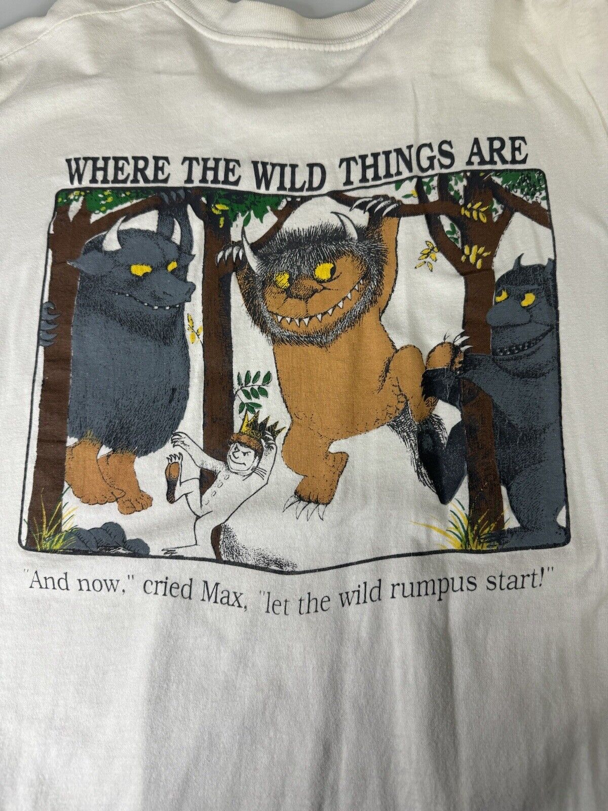 Vintage 1988 Monster Bash Where The Wild Things Are T-Shirt Size XL 