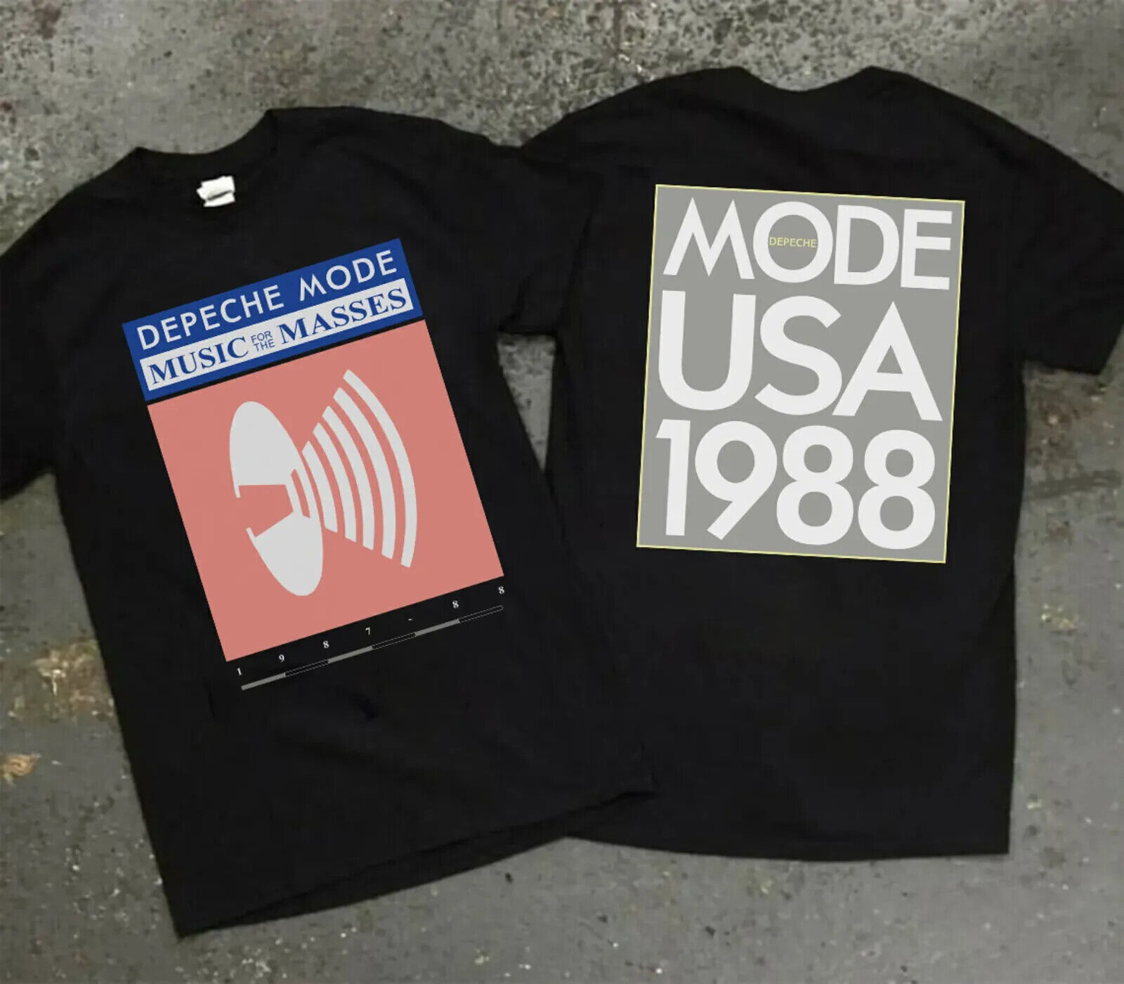 SALE_Vintage 1988 Depeche Mode Music For The Masses Tour T-Shirt Size S-5XL