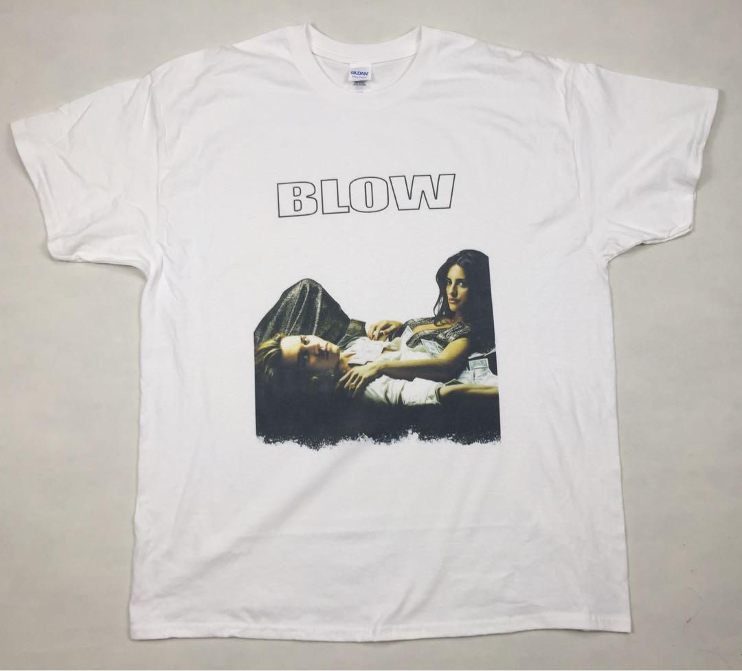VINTAGE BLOW Movie T Shirt 2001 Johnny Depp RARE Size S-5XL, White, Cotton