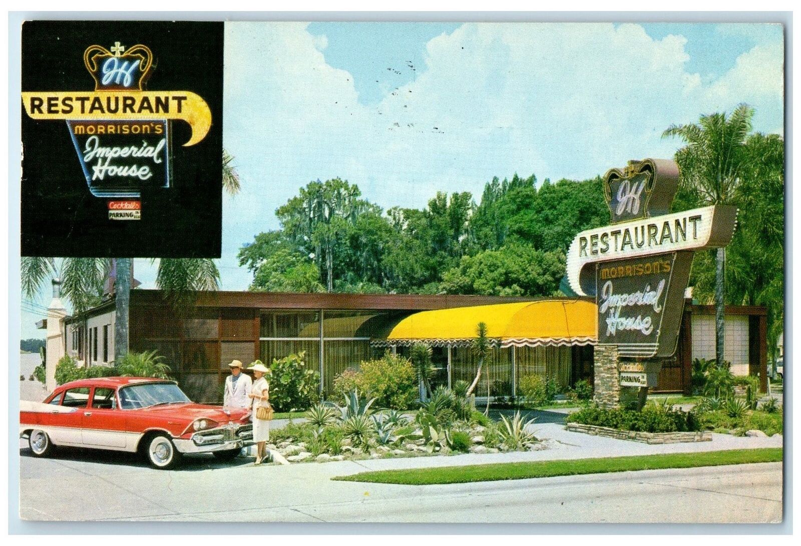 1960 Morrison\'s Imperial House Exterior Roadside Winter Park Florida FL Postcard