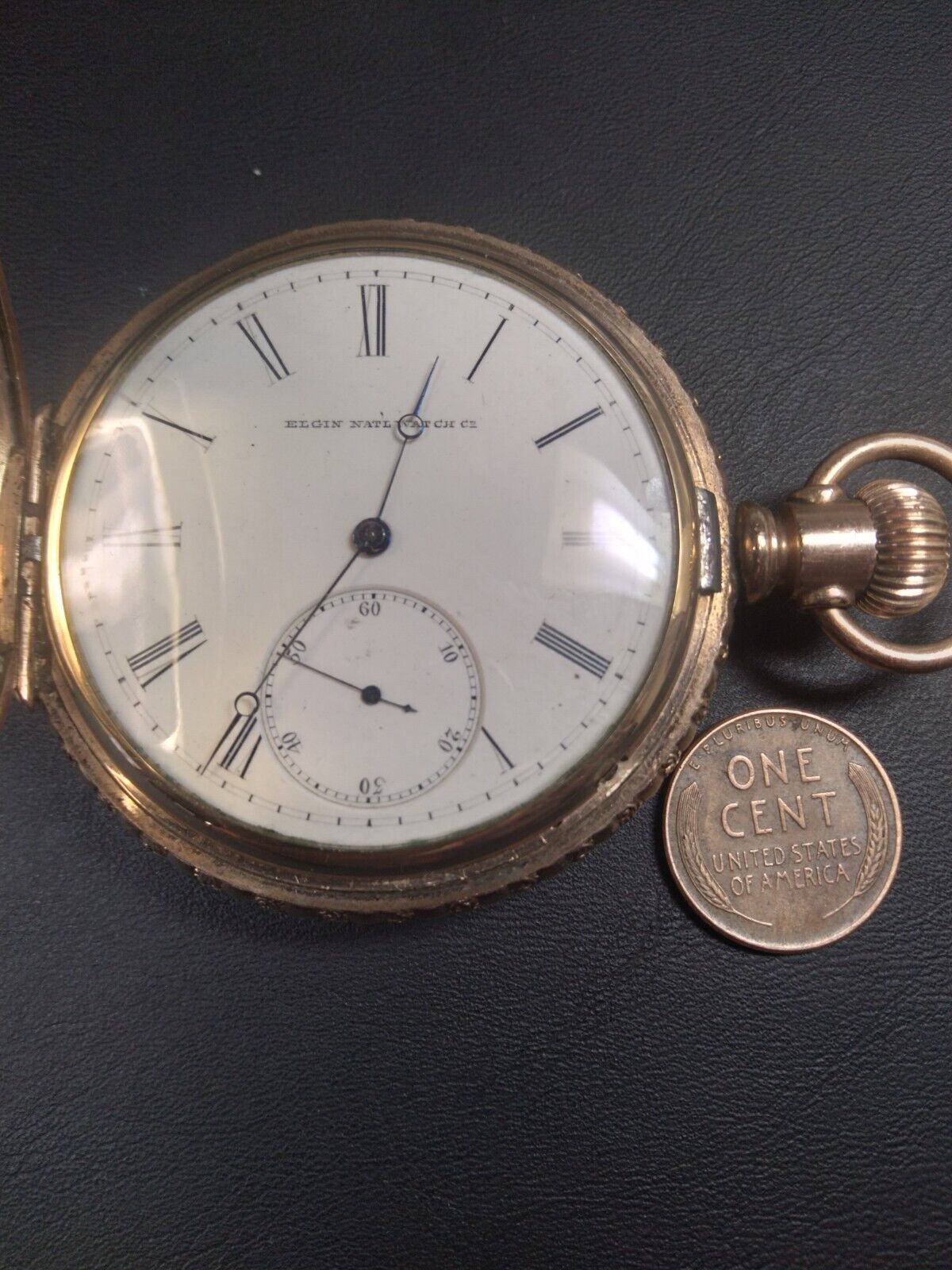 Wow 1 of Only 1000 Made ULTRA Rare 1879 Elgin Grade 47 Convertible Pocket Watch