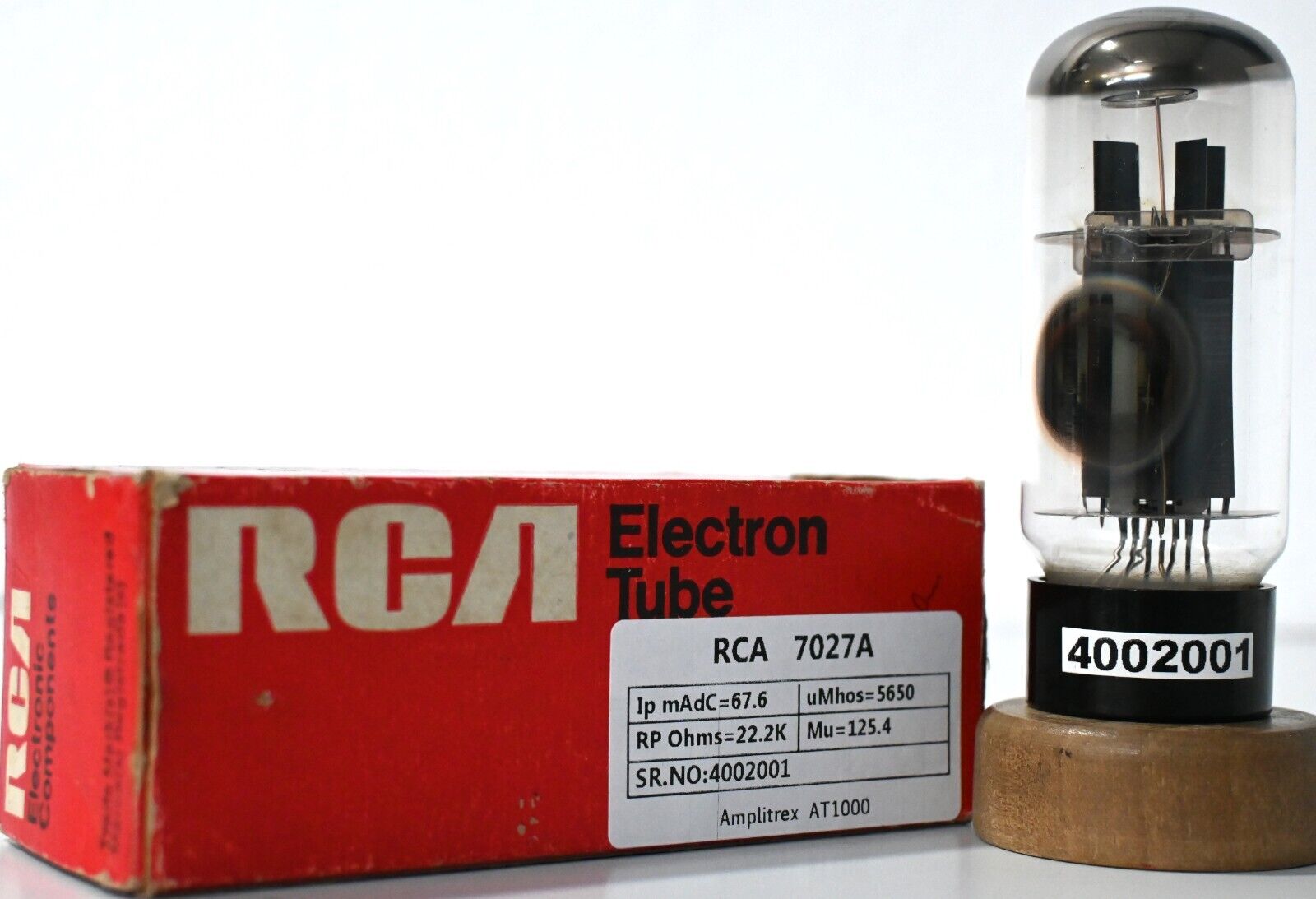 7027A RCA Black Base made in U.S.A Amplitrex AT1000 Tested Qty 1 Pc