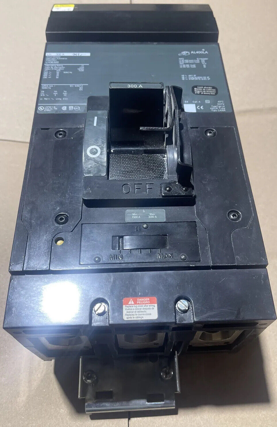 Square D LH36300 600V 300A 3PH I-Line Circuit Breaker New Pull Out