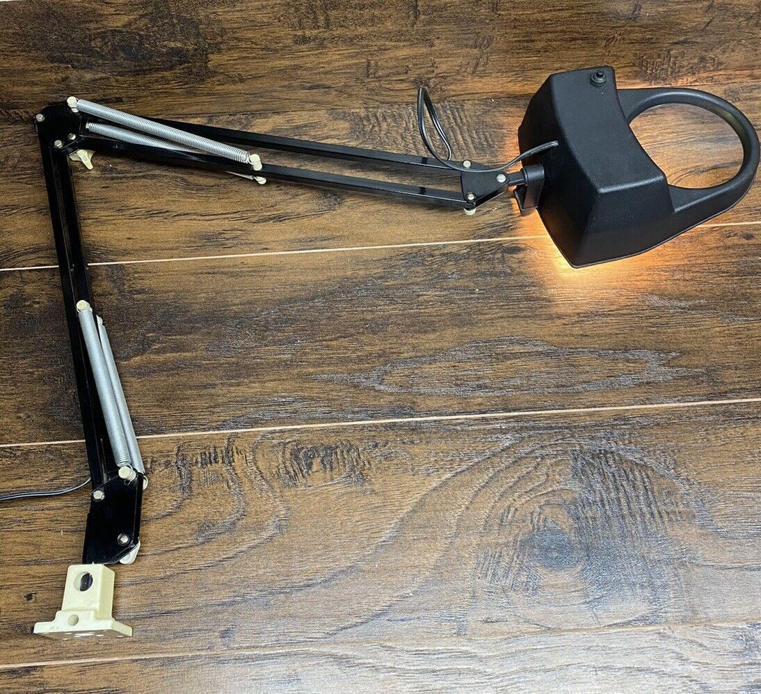 Vintage Jeweler’s Lamp Swing Arm Magnifying Light Jewelry Adjustable Magnifier
