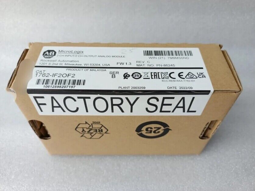 AB 1762-IF2OF2 New 1762-IF2OF2 Sealed Allen Bradley 1762IF2OF2 1200 I/O Module