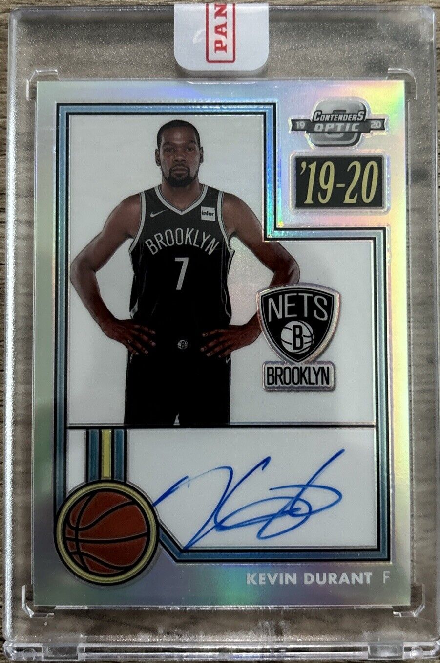 2019-20 Contenders Optic Kevin Durant Auto Blue Prizm 1982 Tribute First on EBay