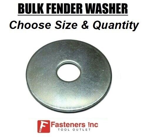 Fender Washers Large Diameter Zinc Plated (All Sizes & Quantities)