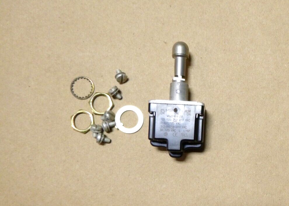 New Honeywell (DPDT) 3 Position Toggle Switch Locking Lever MS27408-2M, 2TL1-56M