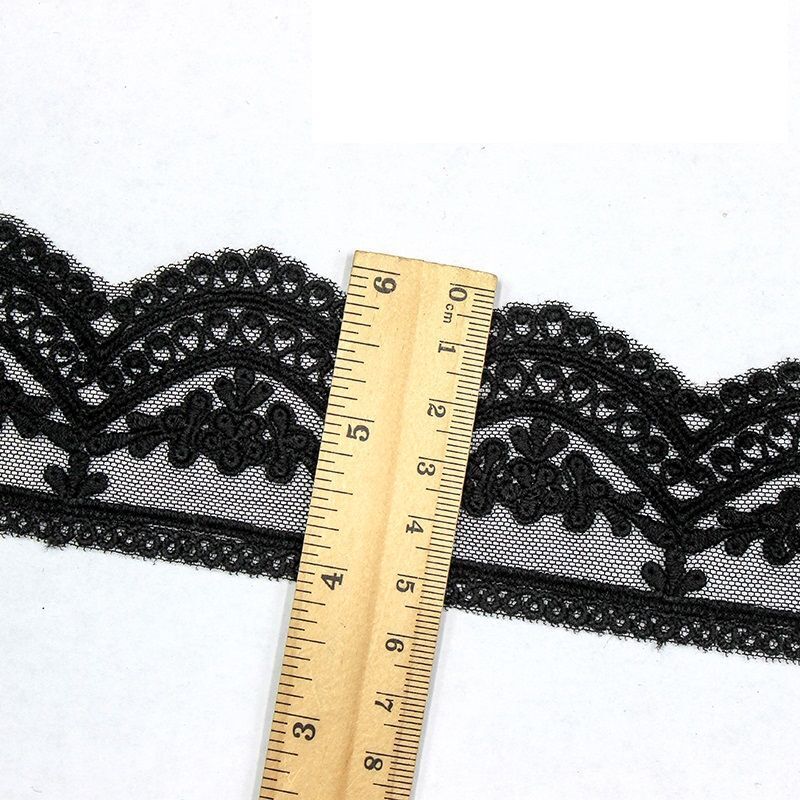 Mesh Embroidered Tulle Lace Trims Fabric Home Textiles Decoration Sewing 2 Yards