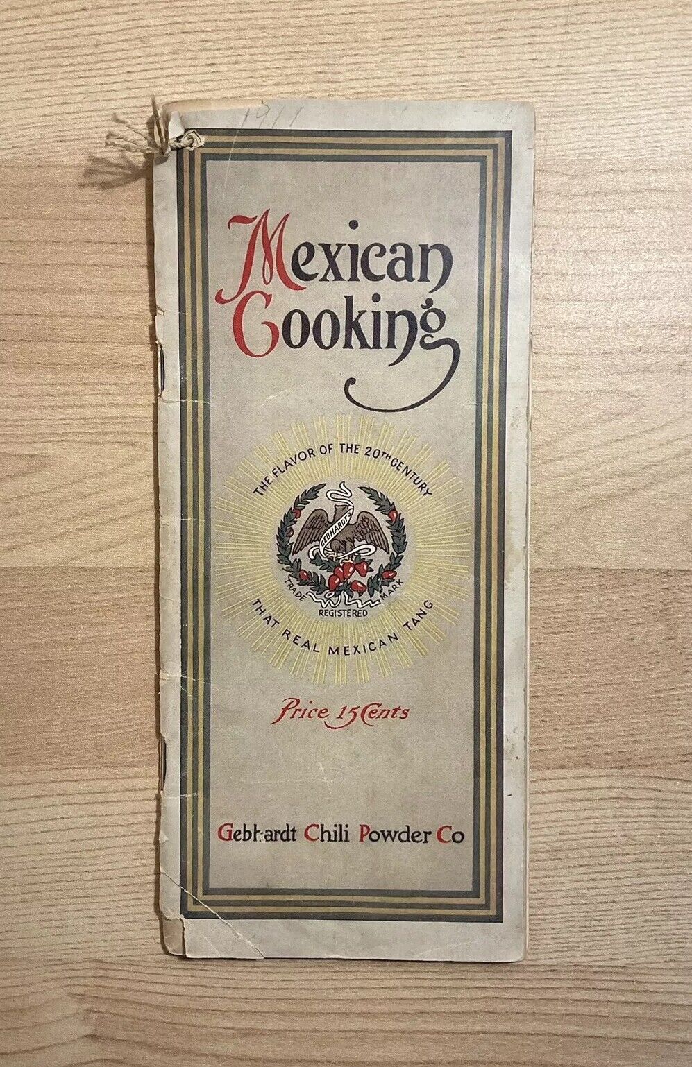 Mexican Cookbook Gebhardt Chili Powder Co 1911 Paperback Vintage Recipes Texas