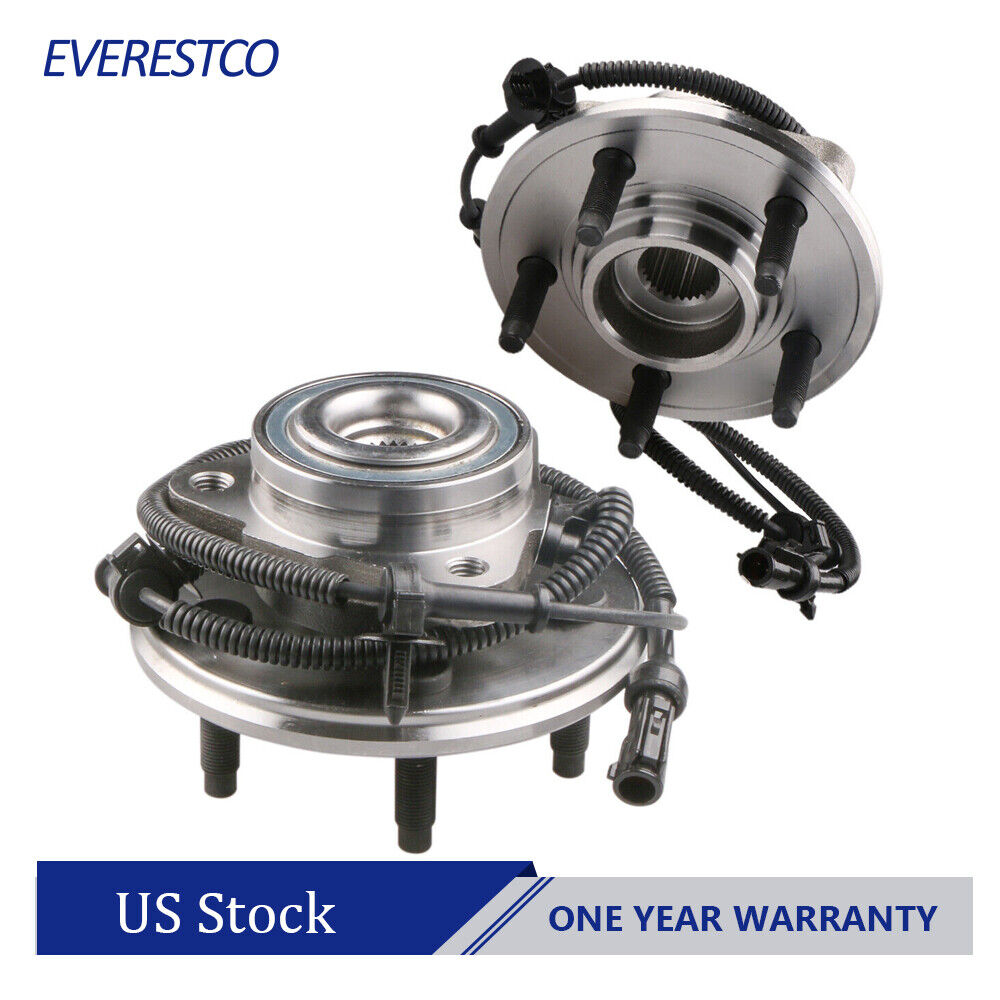 Set(2) Complete Wheel Hub Bearing Assembly & ABS Front For Ford Explorer 515050