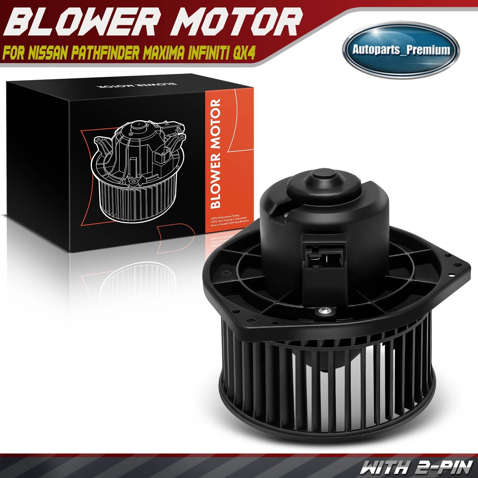 Heater Blower Motor w/ Fan Cage for Nissan Maxima Pathfinder G20 QX4 1995-2004